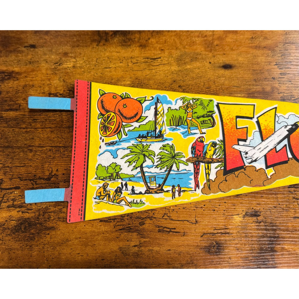 Vintage Florida Souvenir Felt Pennant