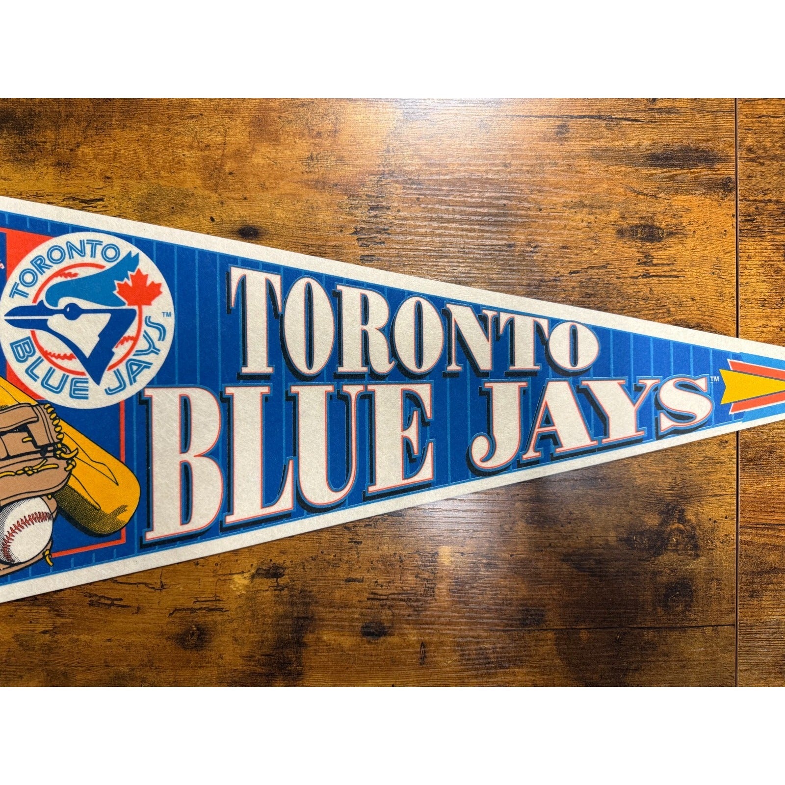 Vintage Toronto Blue Jays baseball pennant Made in USA