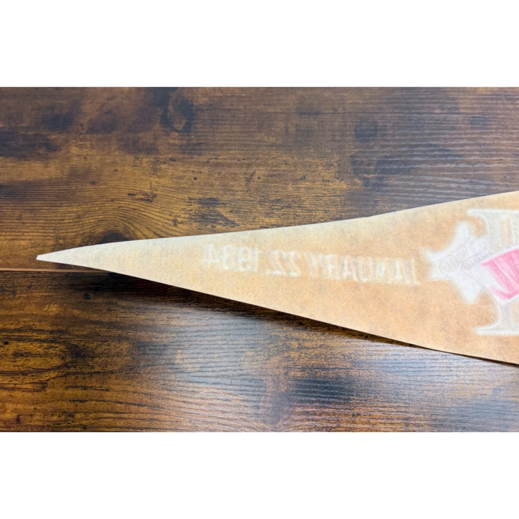 1984 Los Angeles Raiders Super Bowl XVIII Champions Pennant Vintage NFL 30 inches