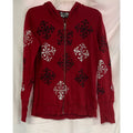 Women's Buffalo by David Bitton red long sleeve zip up hoodie size XL