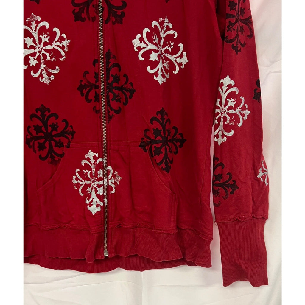 Women's Buffalo by David Bitton red long sleeve zip up hoodie size XL