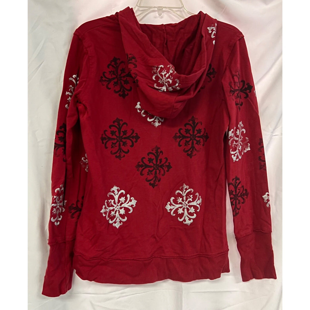 Women's Buffalo by David Bitton red long sleeve zip up hoodie size XL