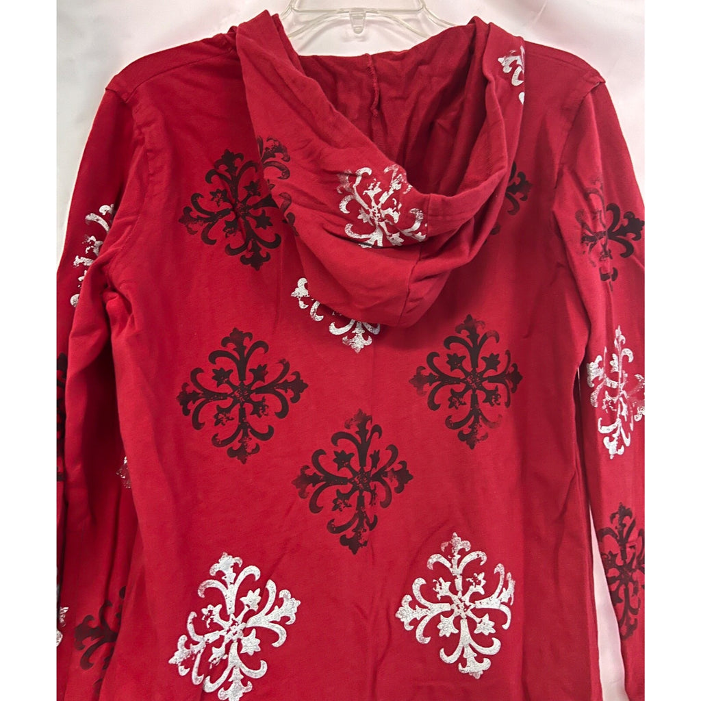 Women's Buffalo by David Bitton red long sleeve zip up hoodie size XL