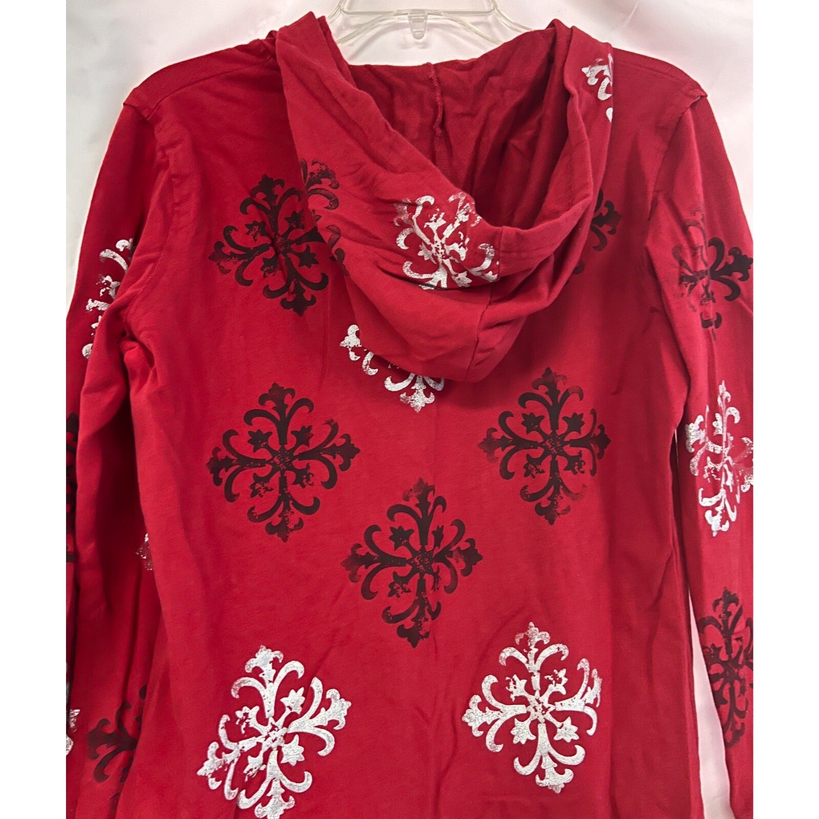 Women's Buffalo by David Bitton red long sleeve zip up hoodie size XL