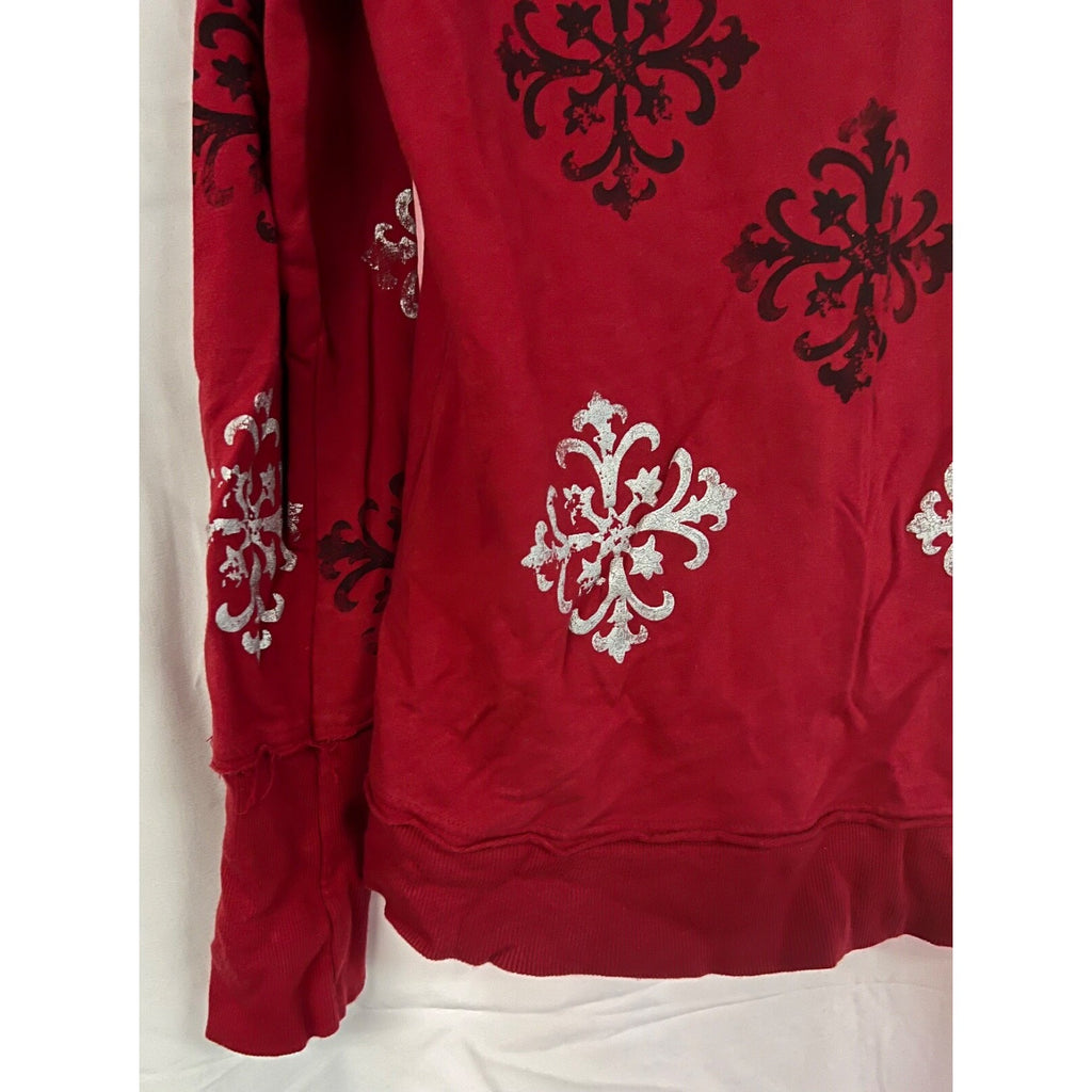 Women's Buffalo by David Bitton red long sleeve zip up hoodie size XL