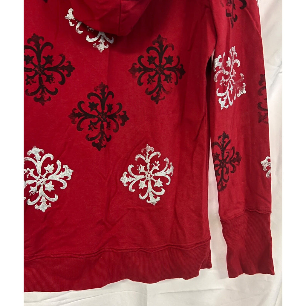 Women's Buffalo by David Bitton red long sleeve zip up hoodie size XL