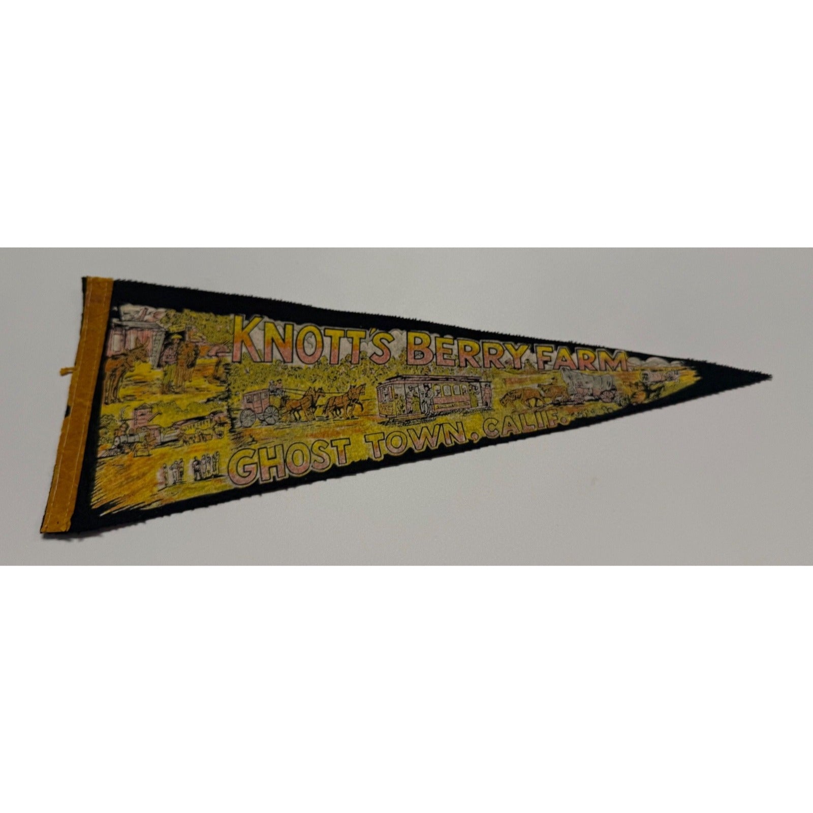 Vintage Knott's Berry Farm Ghost Town, California pennant