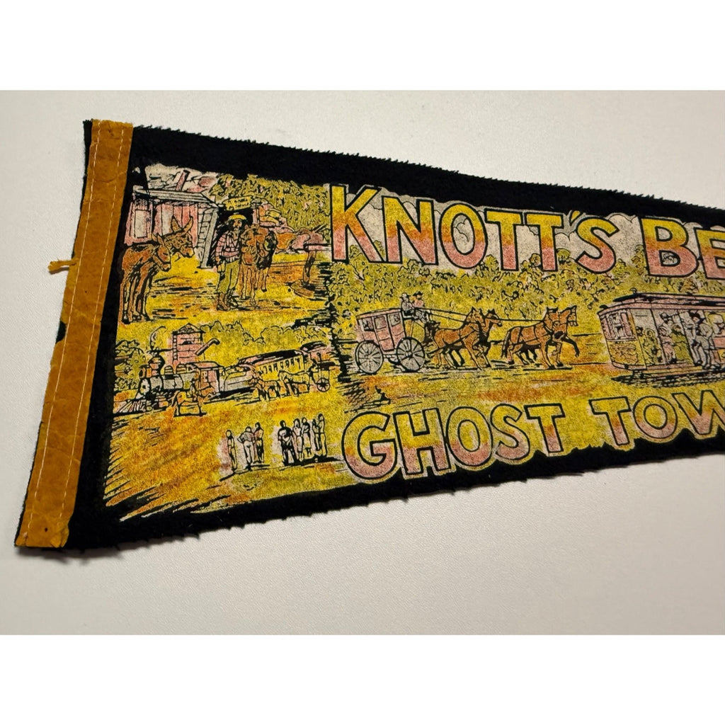 Vintage Knott's Berry Farm Ghost Town, California pennant