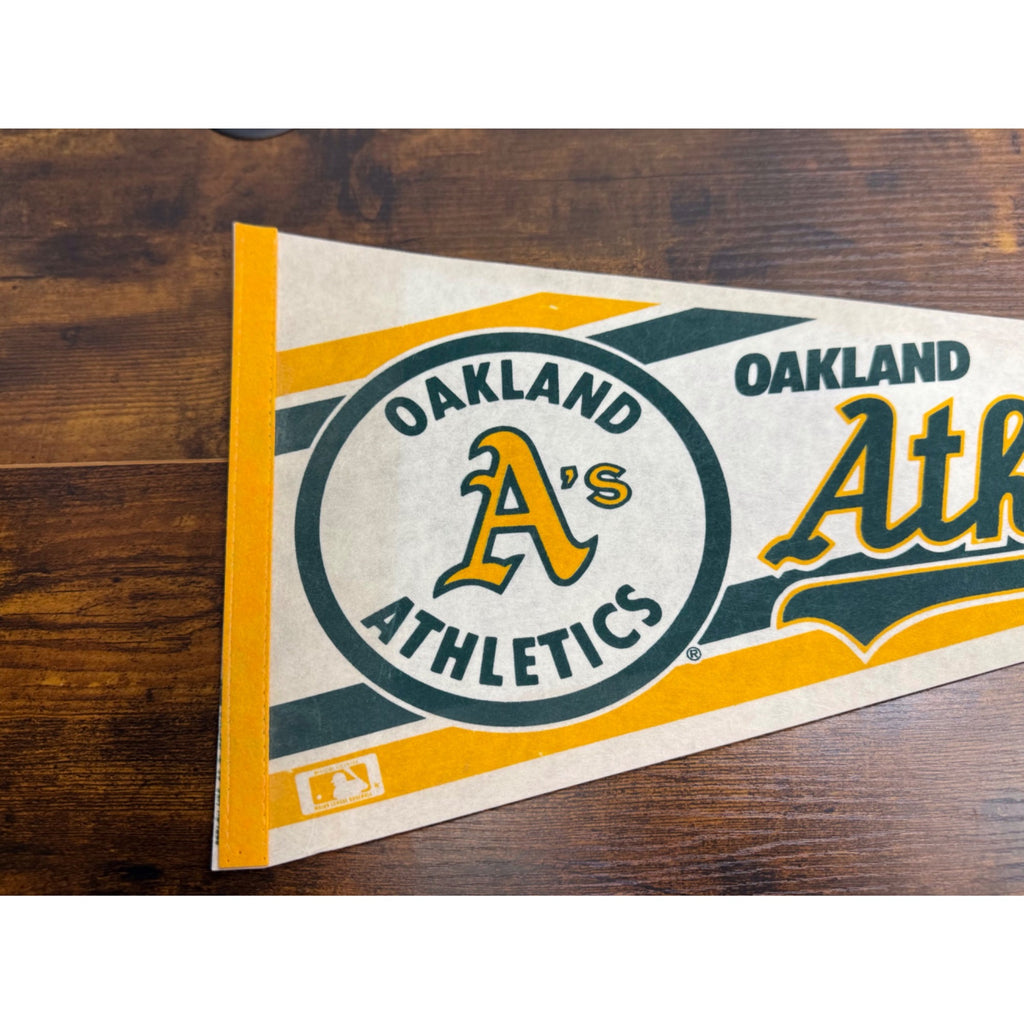 Oakland Athletics Vintage MLB Pennant Flag With Classic logo 29.5 inches