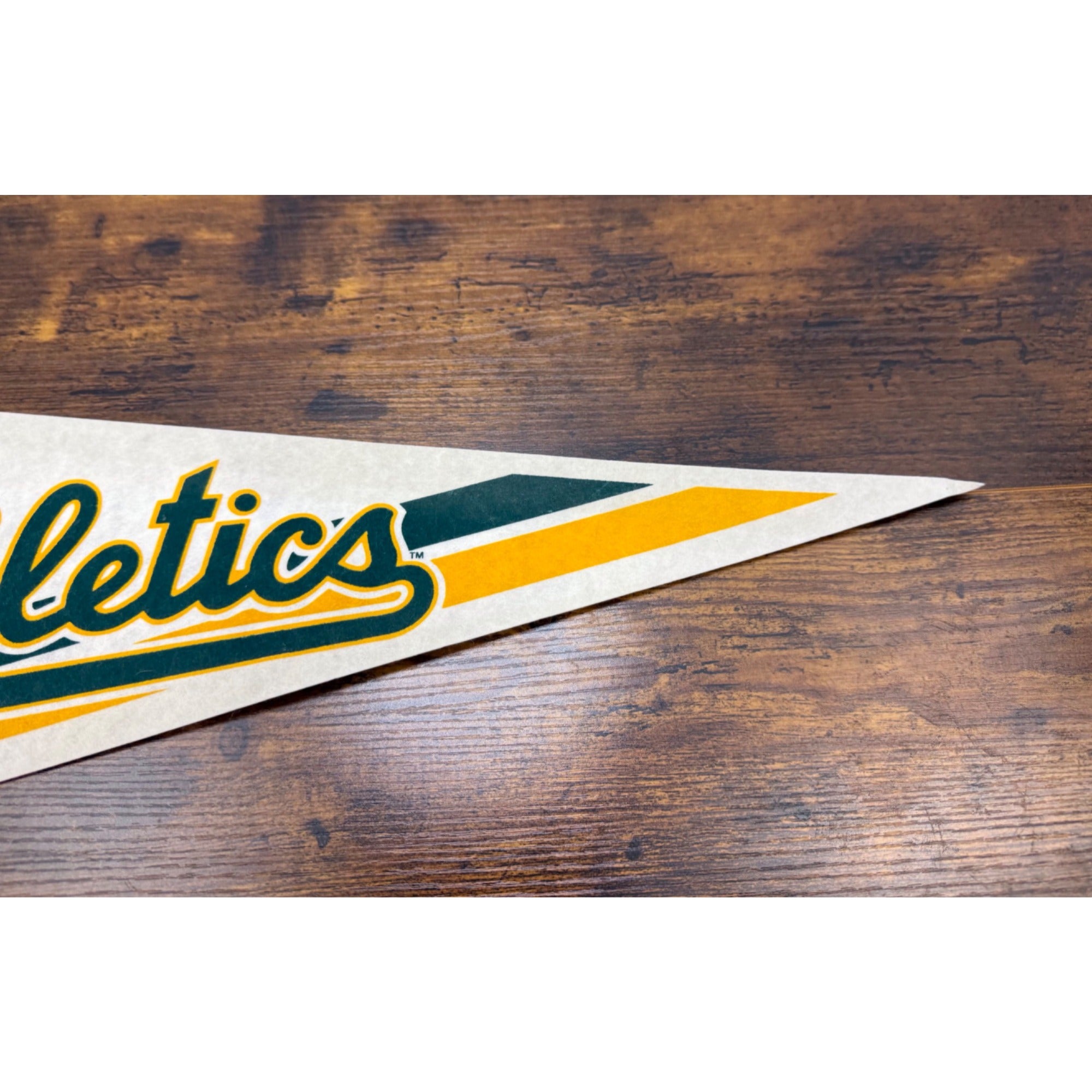 Oakland Athletics Vintage MLB Pennant Flag With Classic logo 29.5 inches