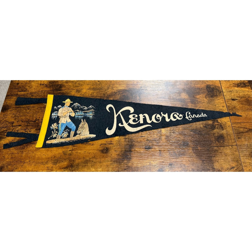 Vintage Kenora Canada pennant