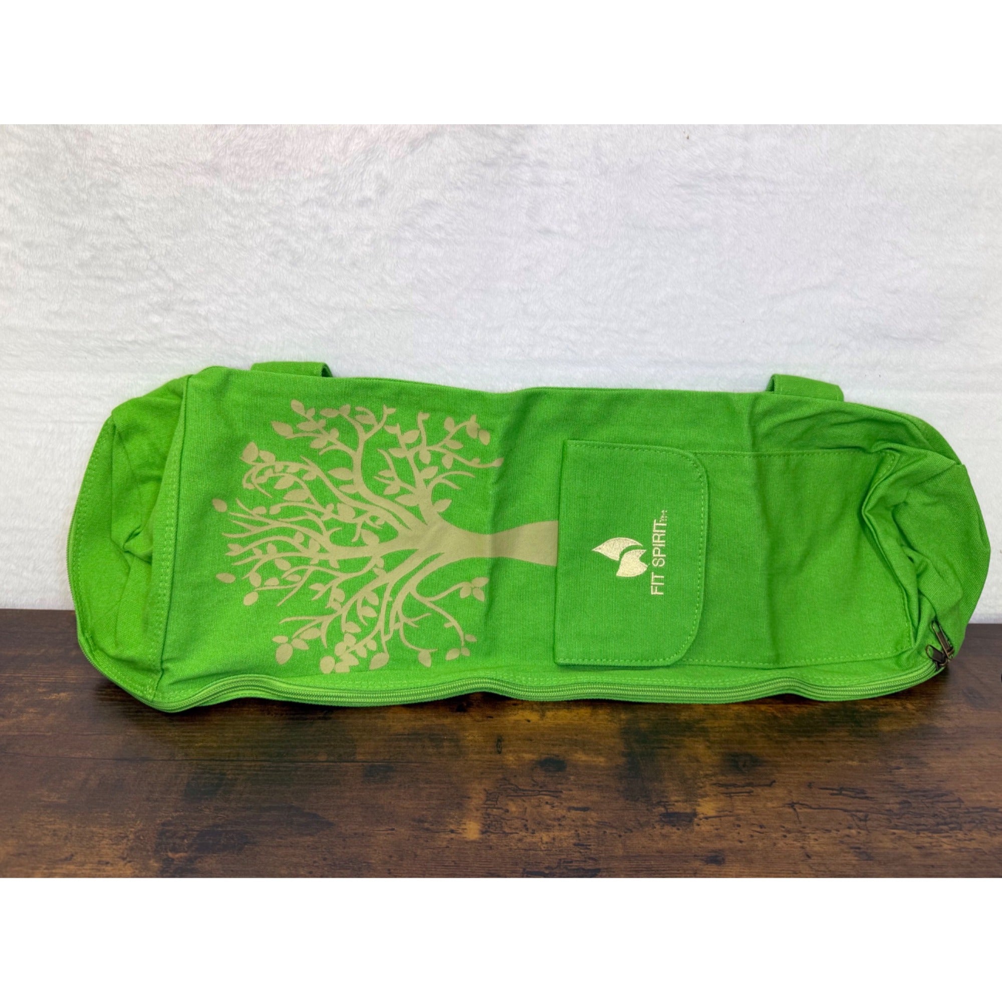 Brand new Fit Spirit canvas yoga mat bag with pockets