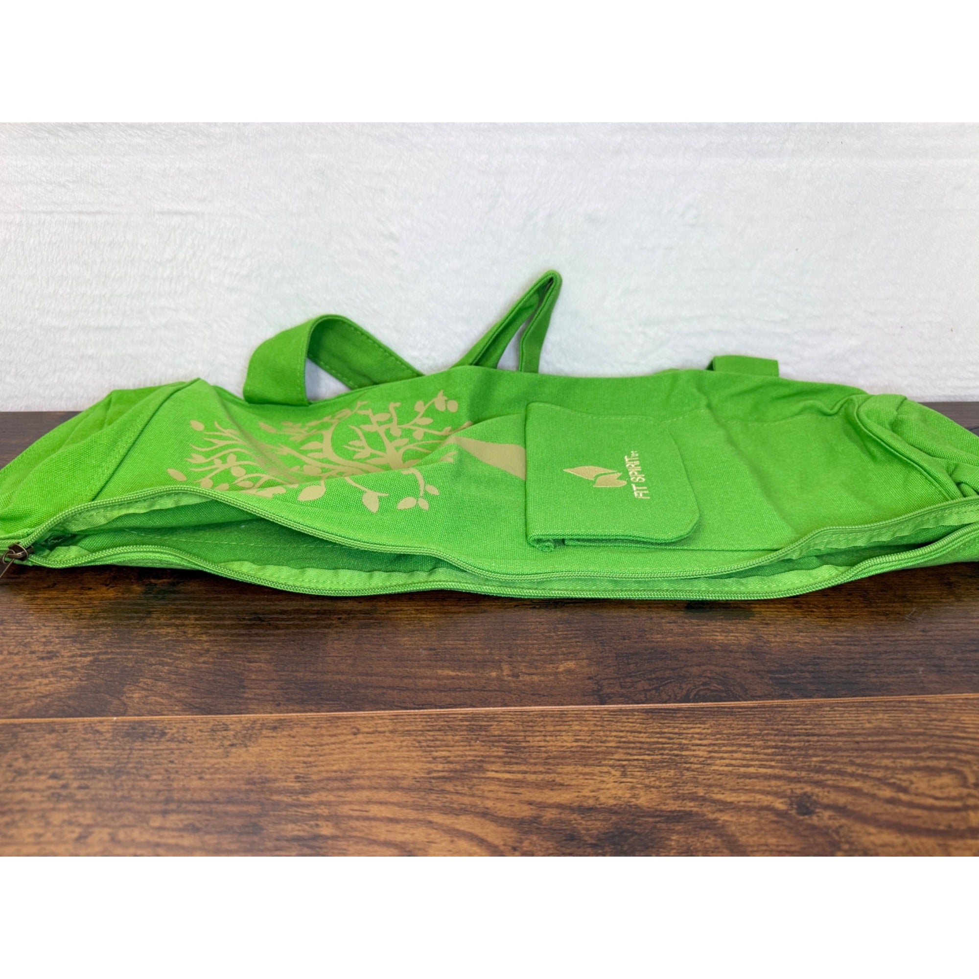Brand new Fit Spirit canvas yoga mat bag with pockets