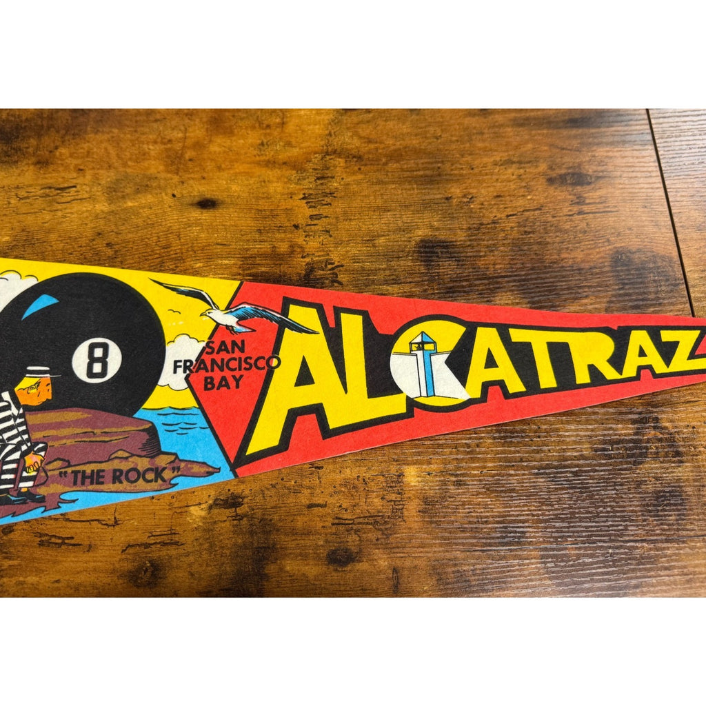 Vintage Alcatraz San Francisco Bay "The Rock" pennant