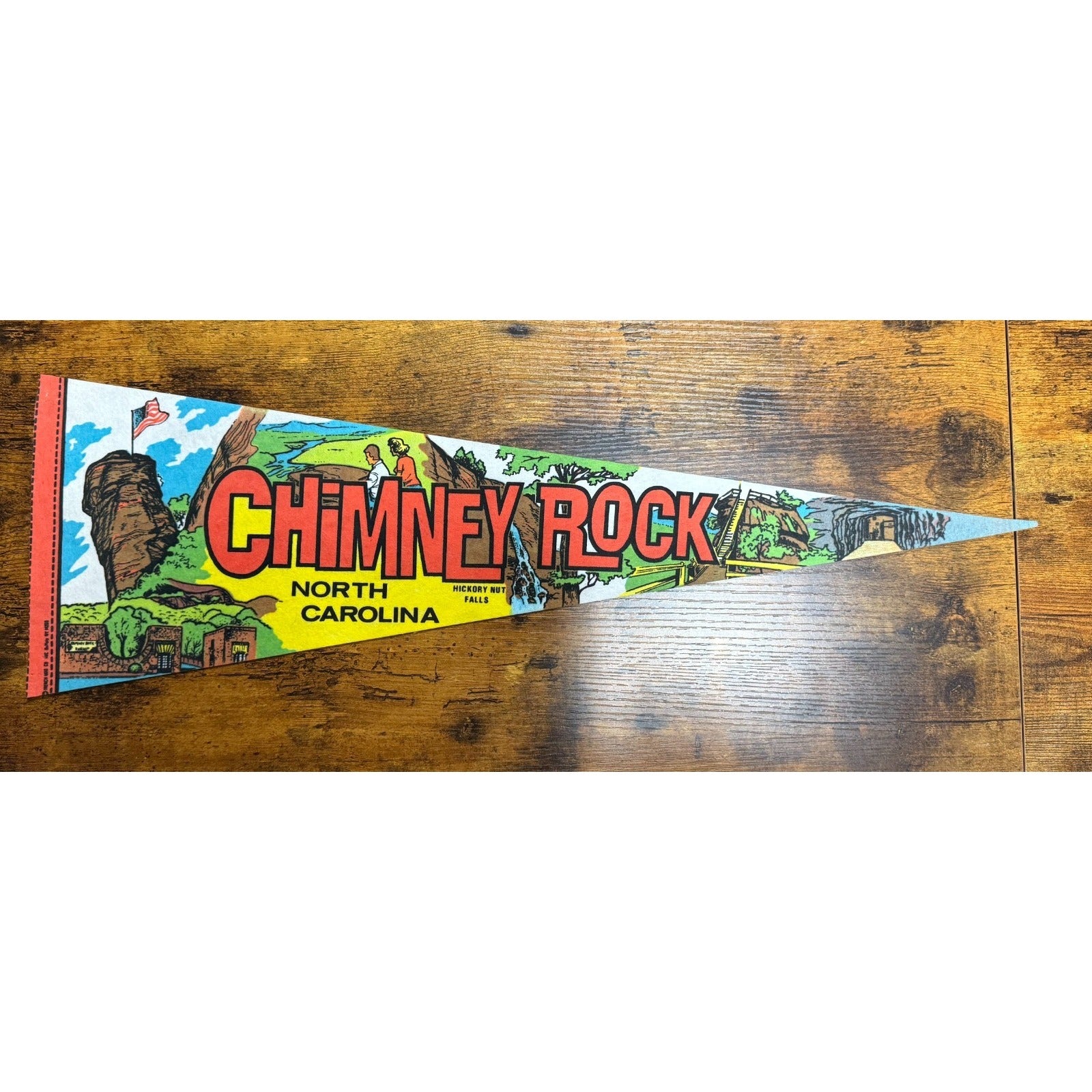 Vintage Chimney Rock, North Carolina pennant