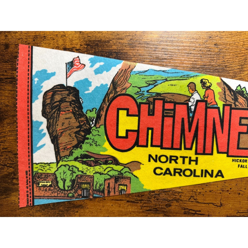 Vintage Chimney Rock, North Carolina pennant