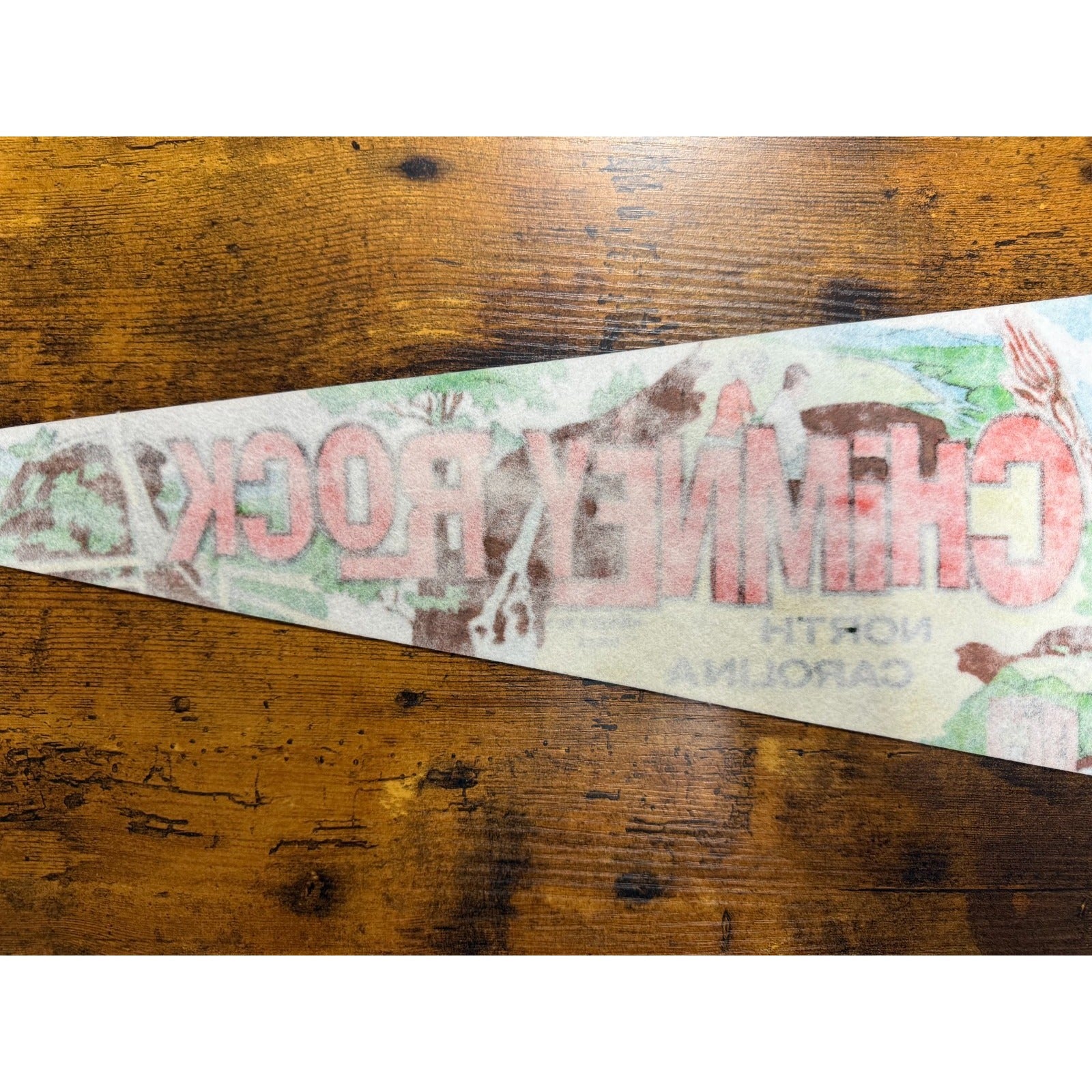 Vintage Chimney Rock, North Carolina pennant
