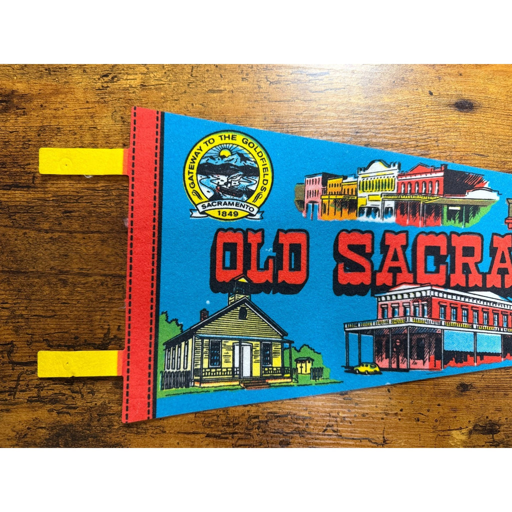 Vintage Old Sacramento, California pennant