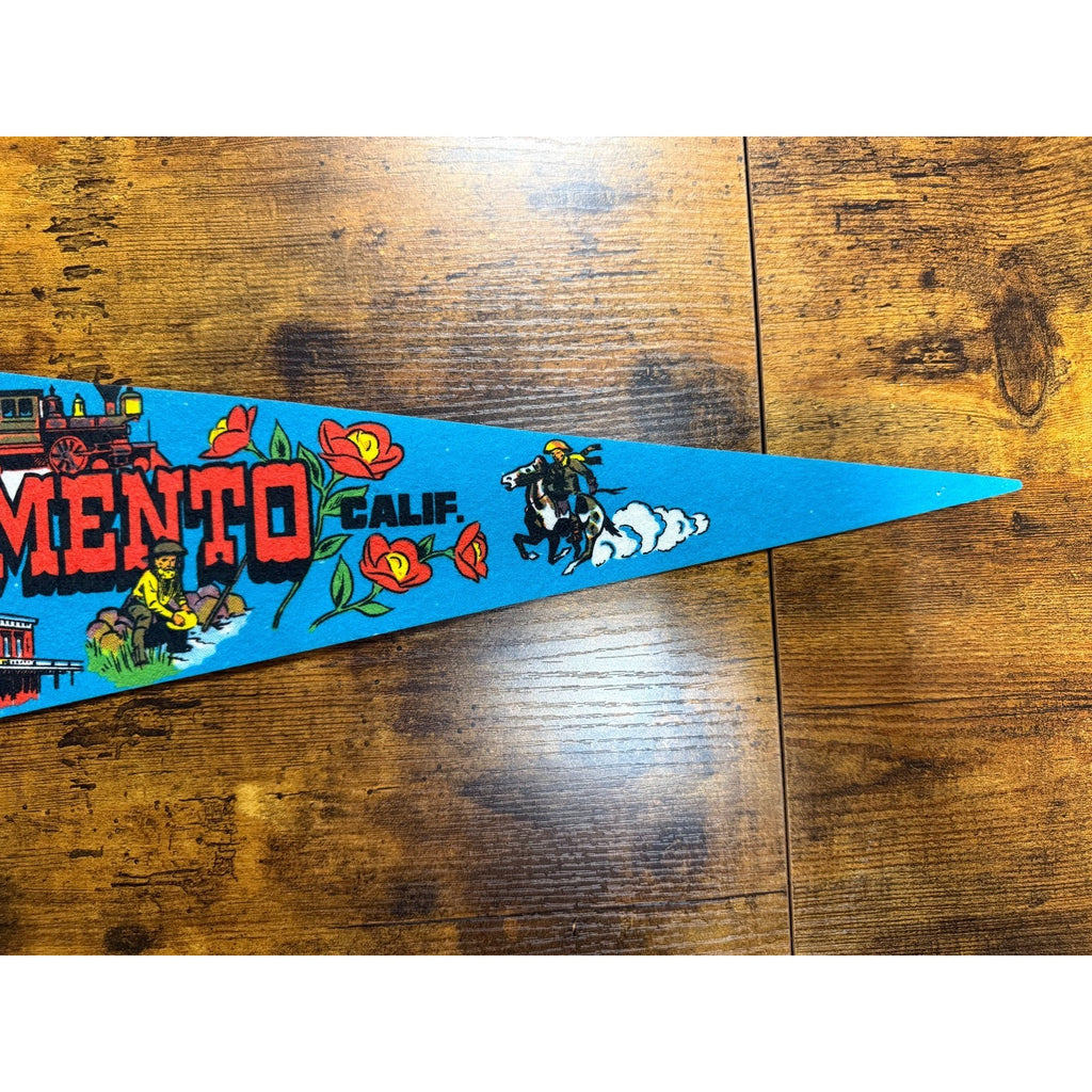 Vintage Old Sacramento, California pennant