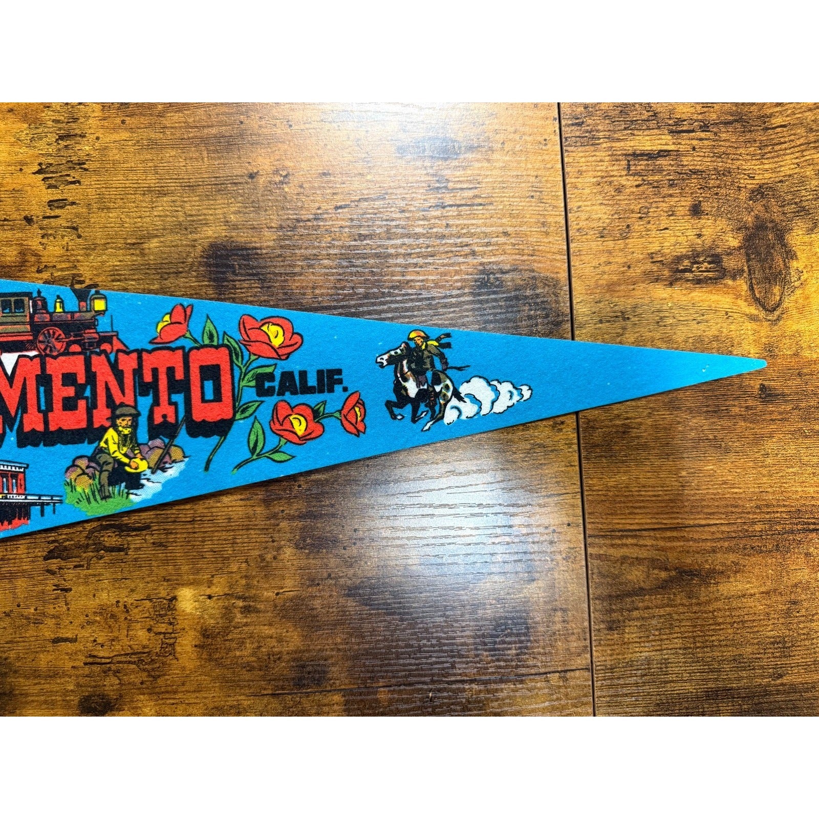Vintage Old Sacramento, California pennant