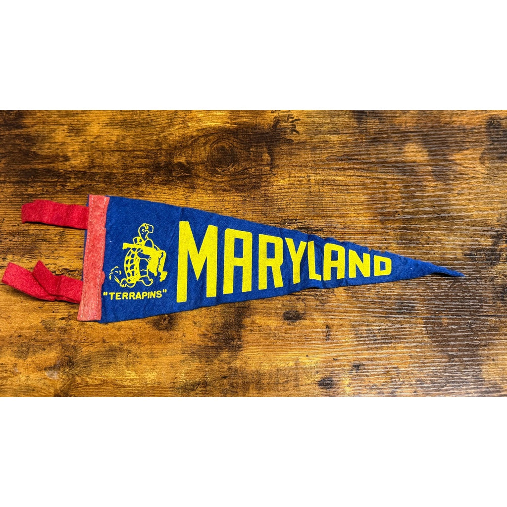 Vintage University of Maryland Terrapins pennant