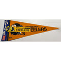 Vintage NFL Pro Pak Pittsburgh Steelers pennant, pin, and bumper sticker RARE