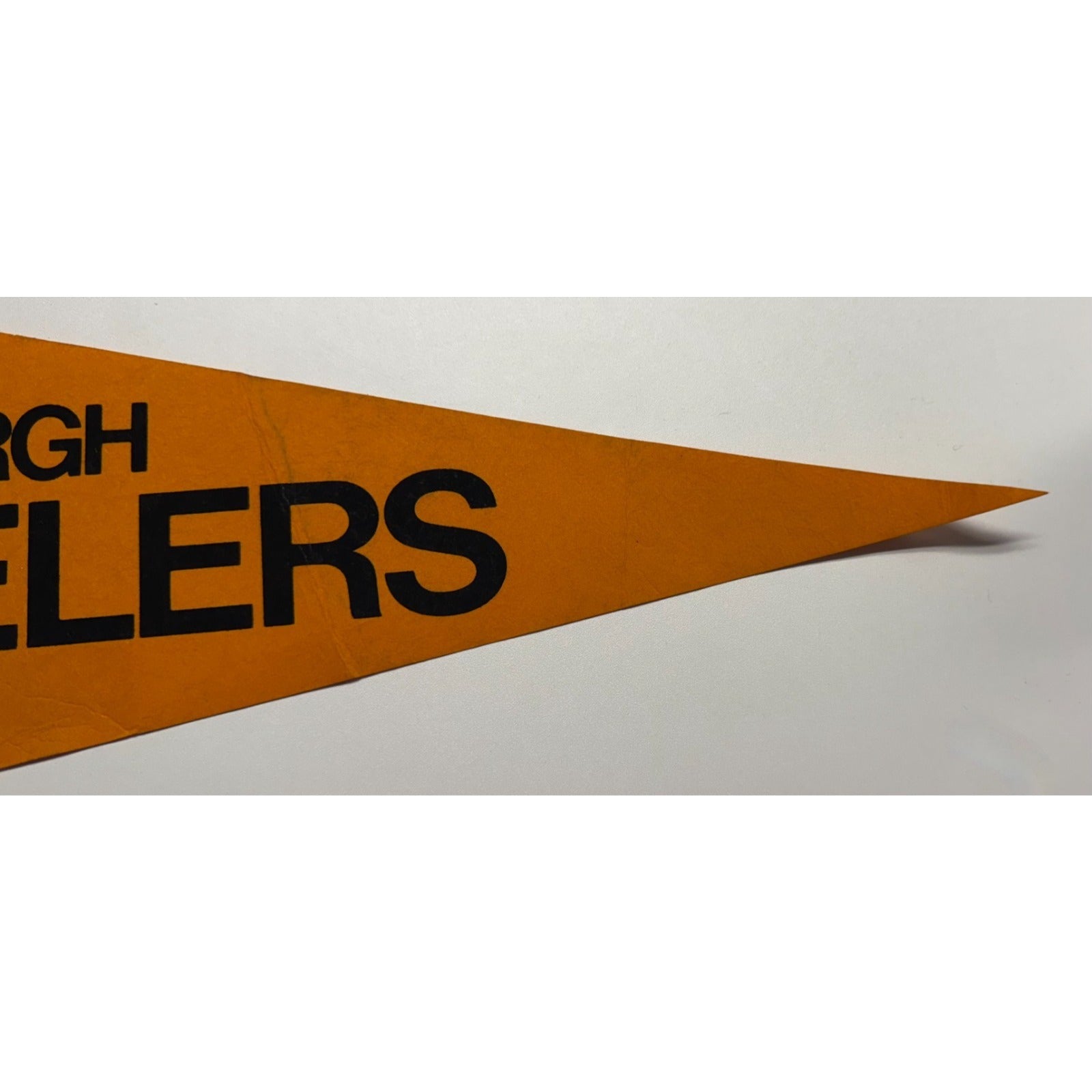 Vintage NFL Pro Pak Pittsburgh Steelers pennant, pin, and bumper sticker RARE