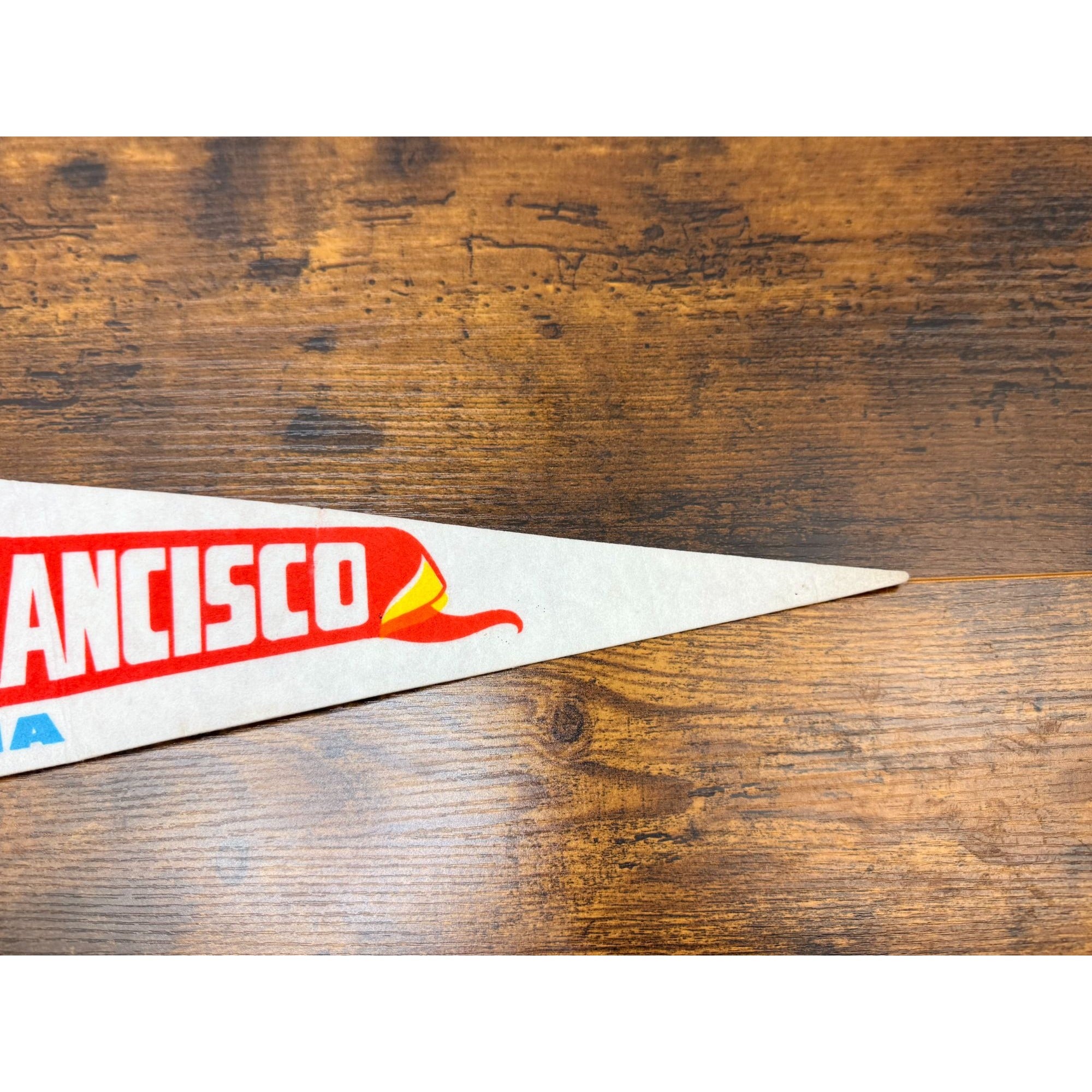 Vintage San Francisco Cable Car Felt Pennant California Souvenir