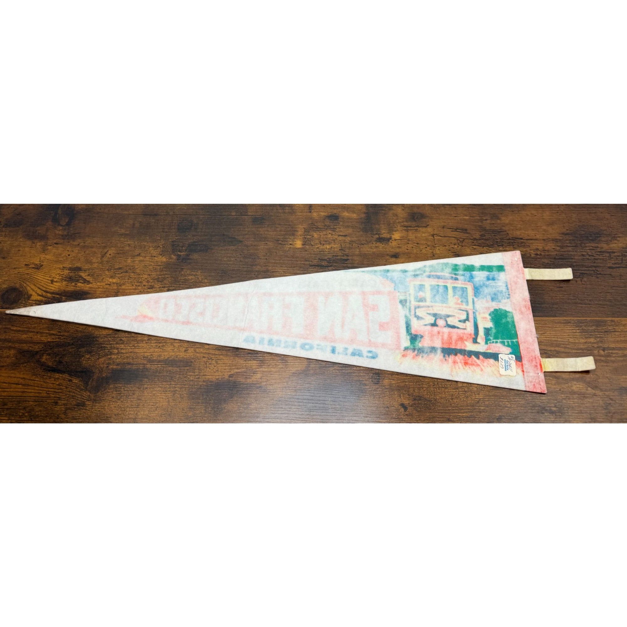 Vintage San Francisco Cable Car Felt Pennant California Souvenir