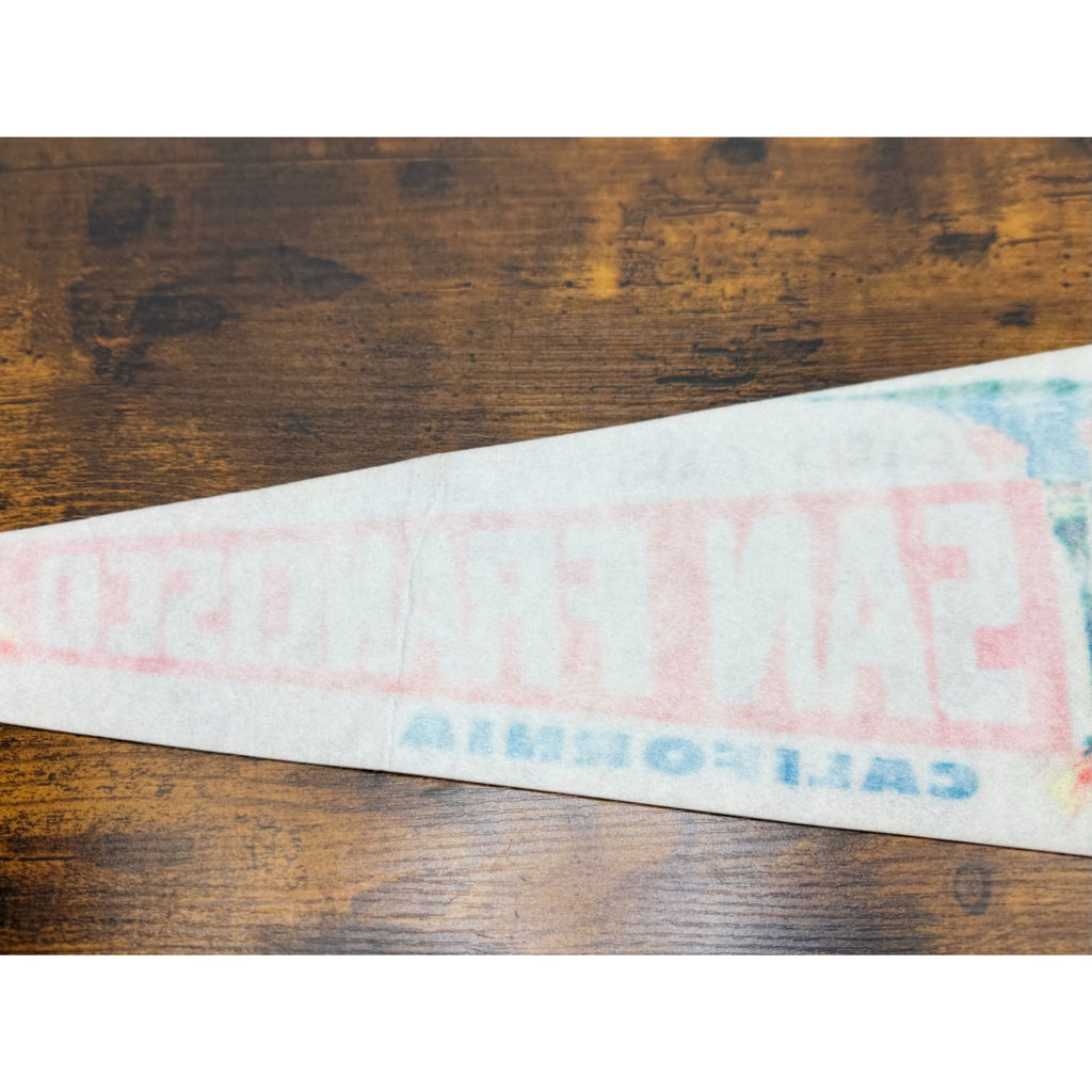 Vintage San Francisco Cable Car Felt Pennant California Souvenir