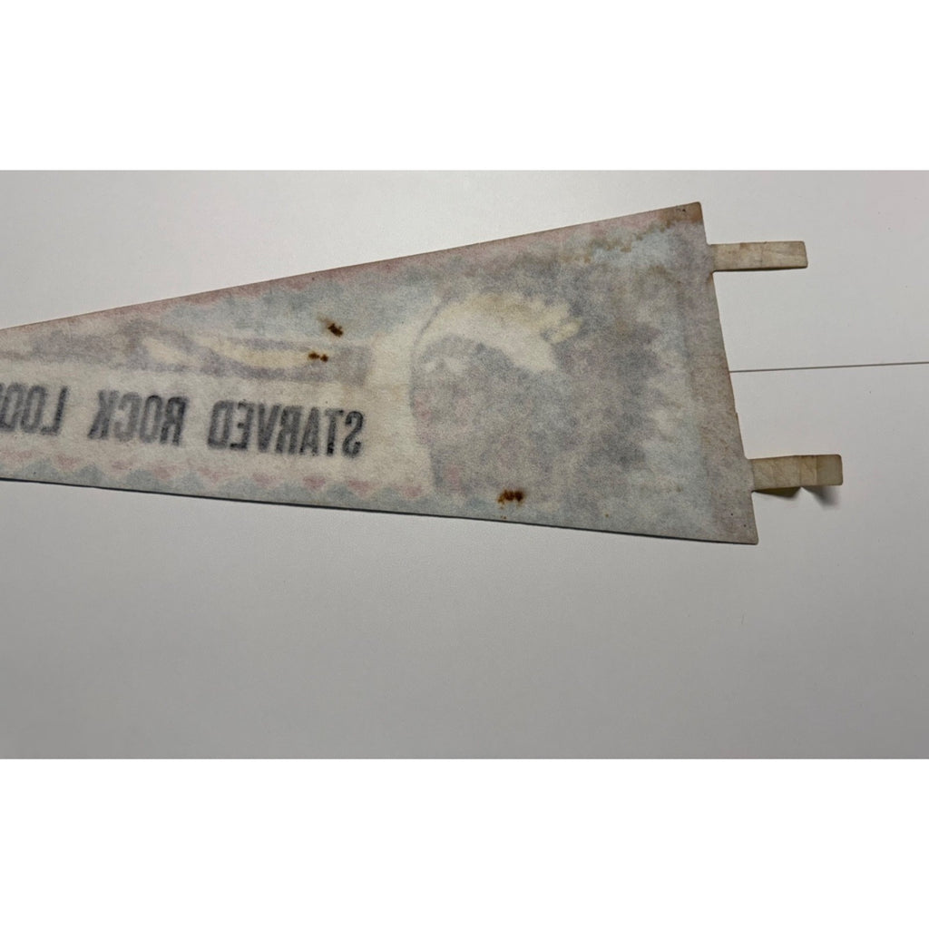 Vintage 1974 Starved Rock Lodge pennant