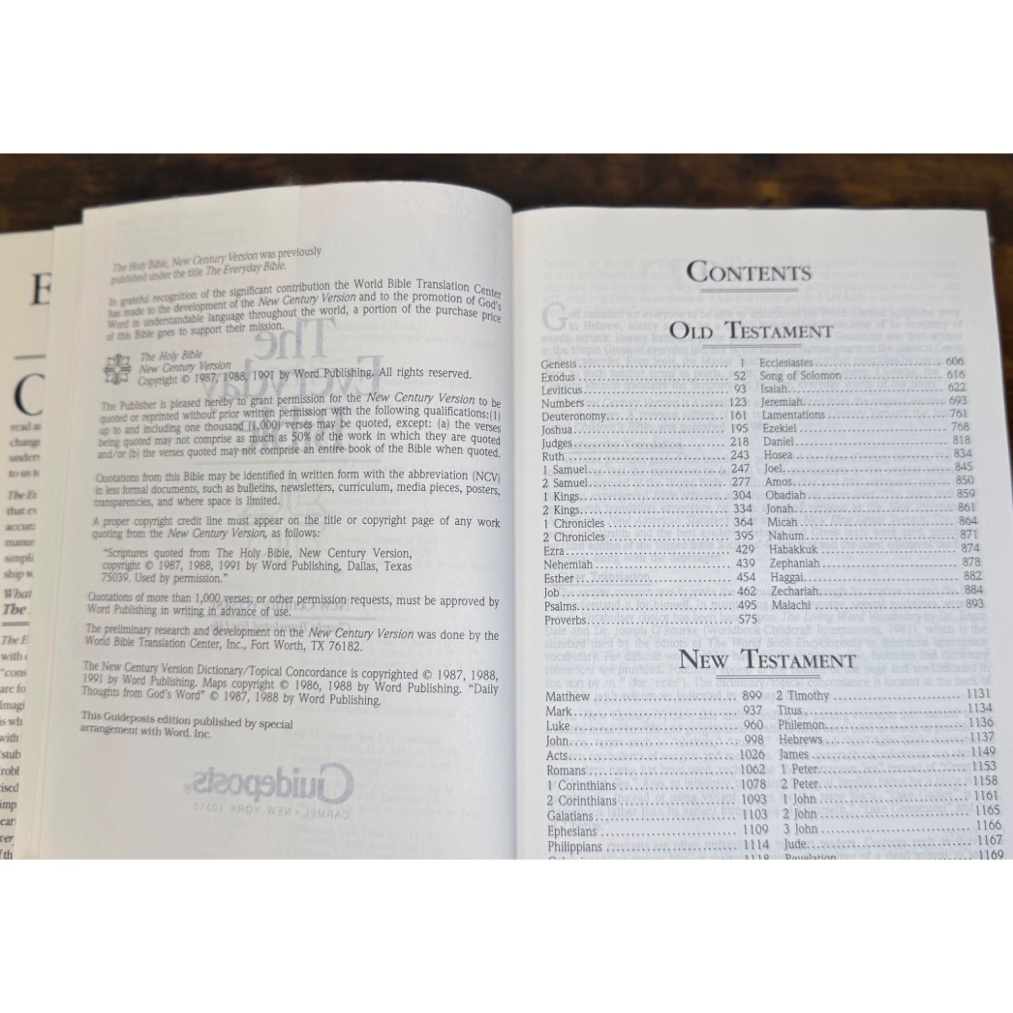 The Everyday Bible New Century Version Hardcover Clearly Translated For Life