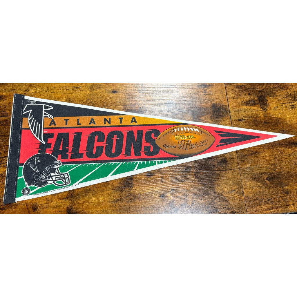 Vintage 1997 NFL Atlanta Falcons pennant