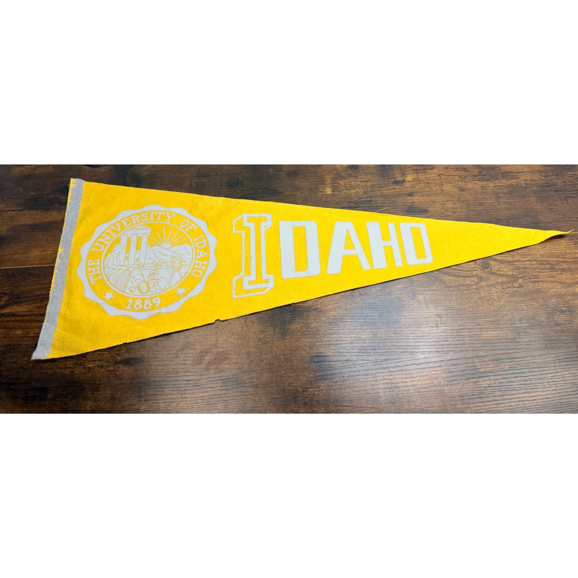 Vintage University Of Idaho 1889 Felt Pennant Banner College Memorabilia