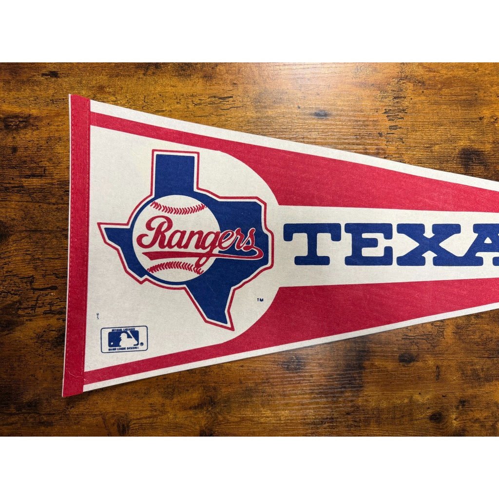 Vintage MLB Texas Rangers pennant