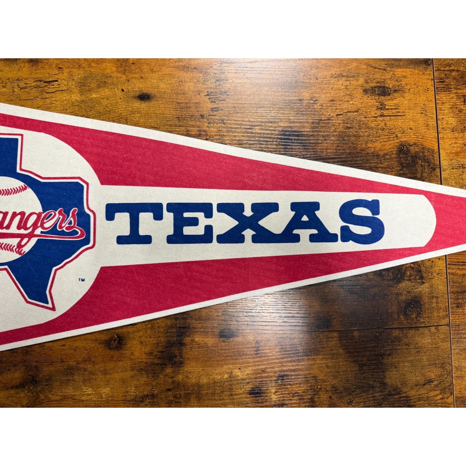 Vintage MLB Texas Rangers pennant