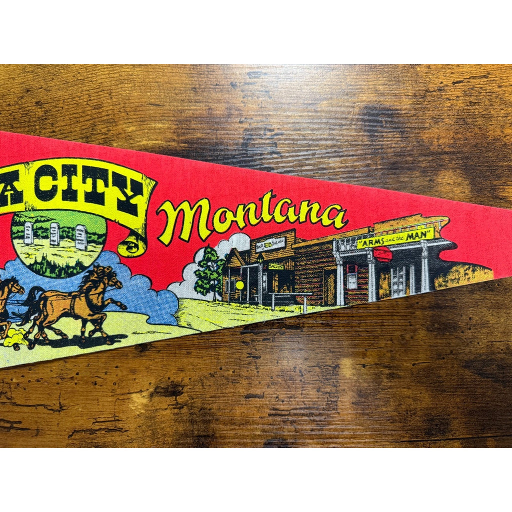 Vintage Virginia City, Montana pennant