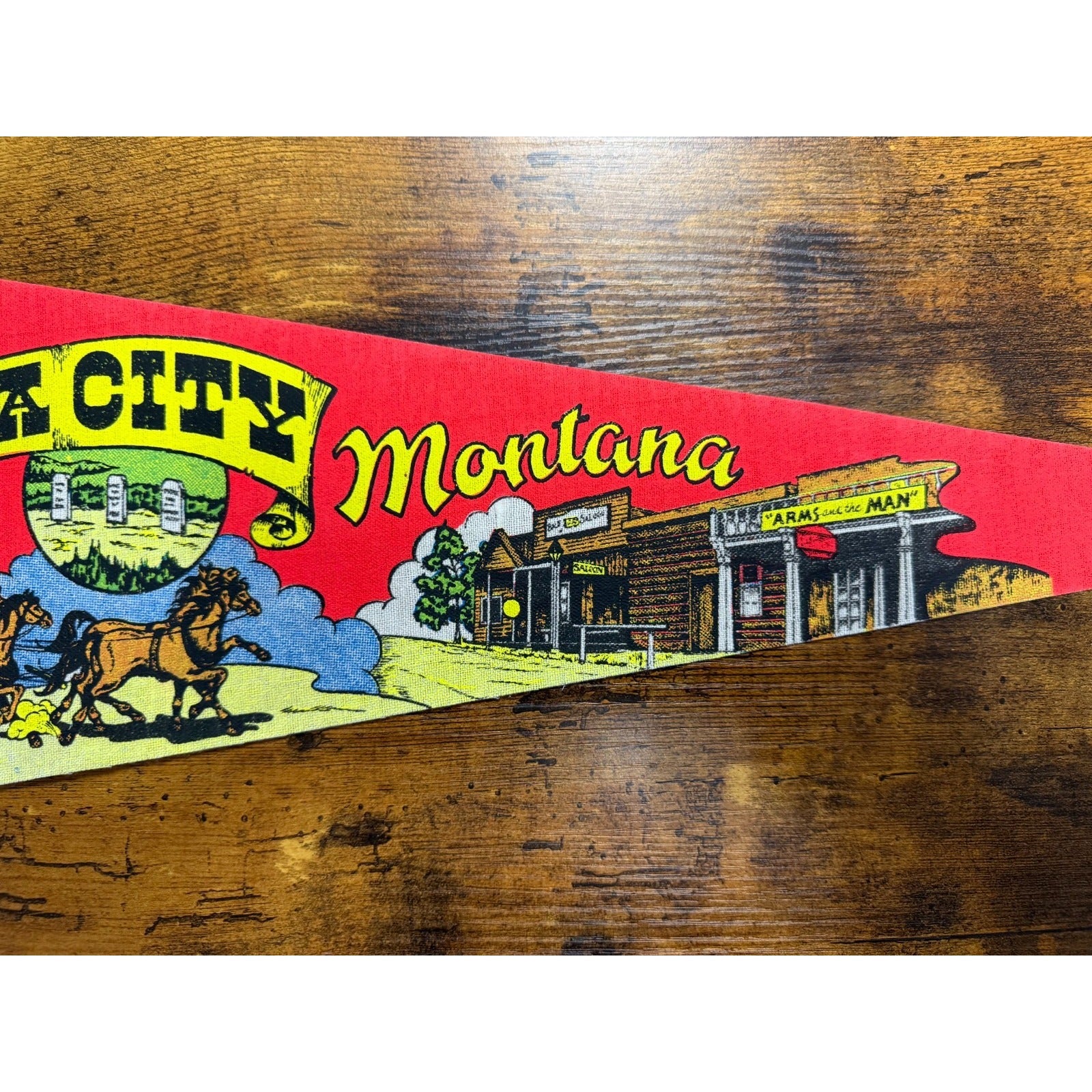 Vintage Virginia City, Montana pennant