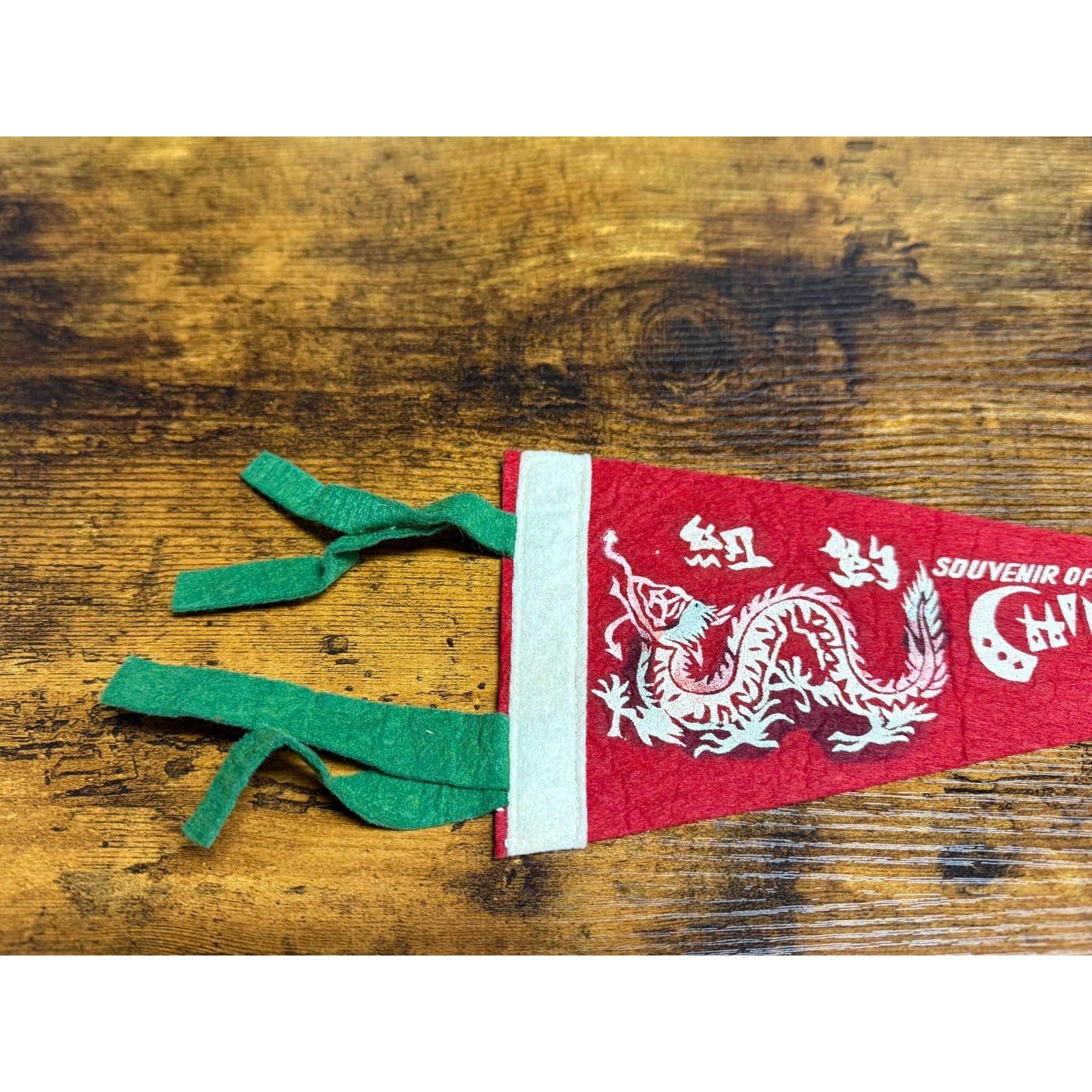 Vintage Souvenir of Chinatown, N.Y. pennant