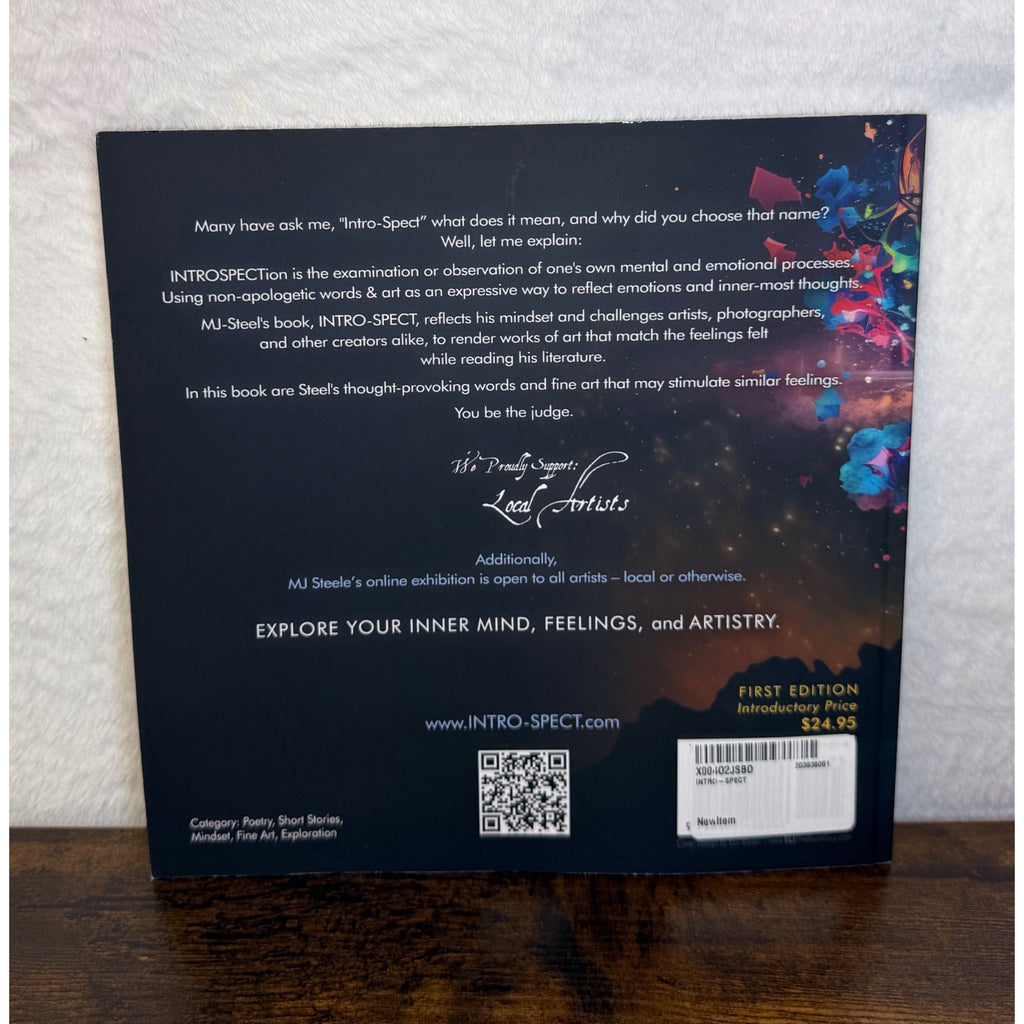 Intro-Spect By MJ Steele First Edition Poetry & Art Book