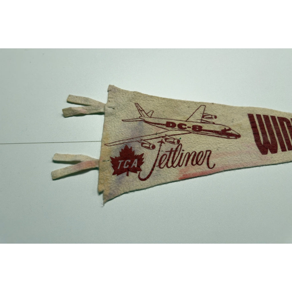 Vintage Winnipeg, Man. TCA Jetliner pennant