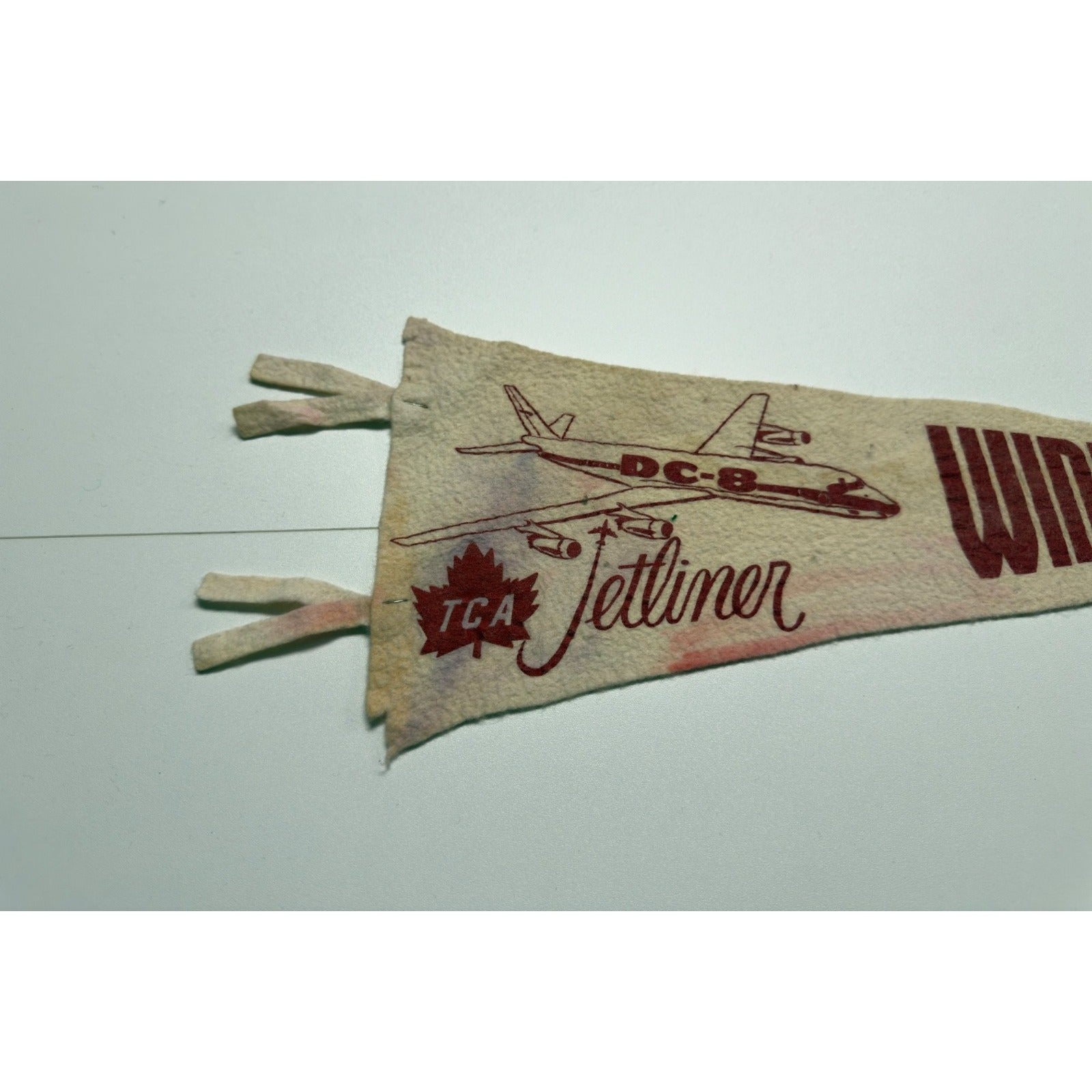 Vintage Winnipeg, Man. TCA Jetliner pennant