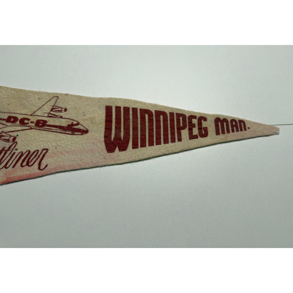 Vintage Winnipeg, Man. TCA Jetliner pennant