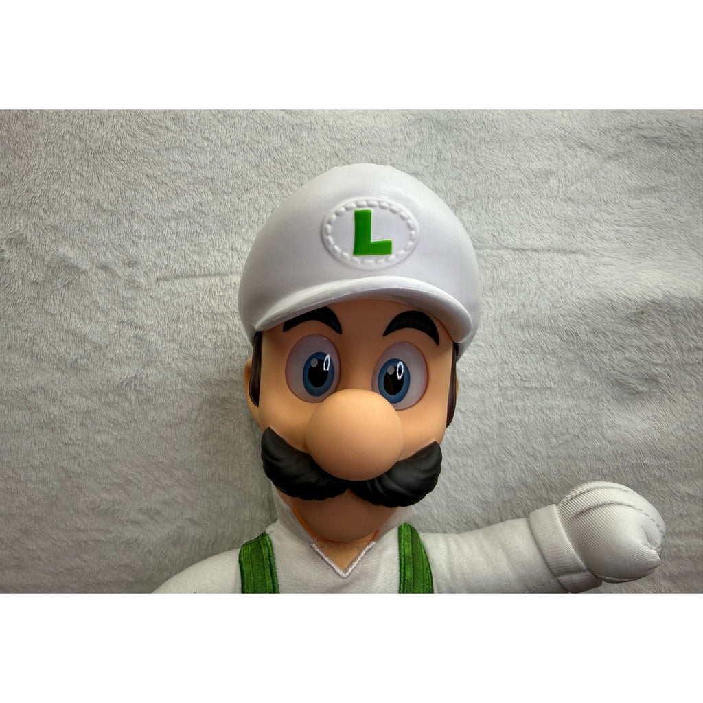 Super Mario Galaxy Movie posable Fire Luigi 15" Toy Figure