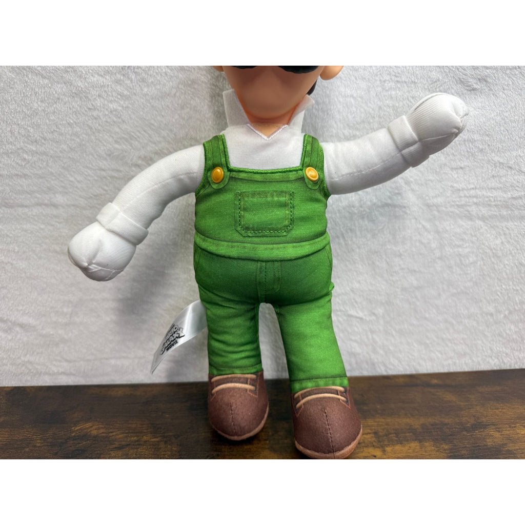 Super Mario Galaxy Movie posable Fire Luigi 15" Toy Figure