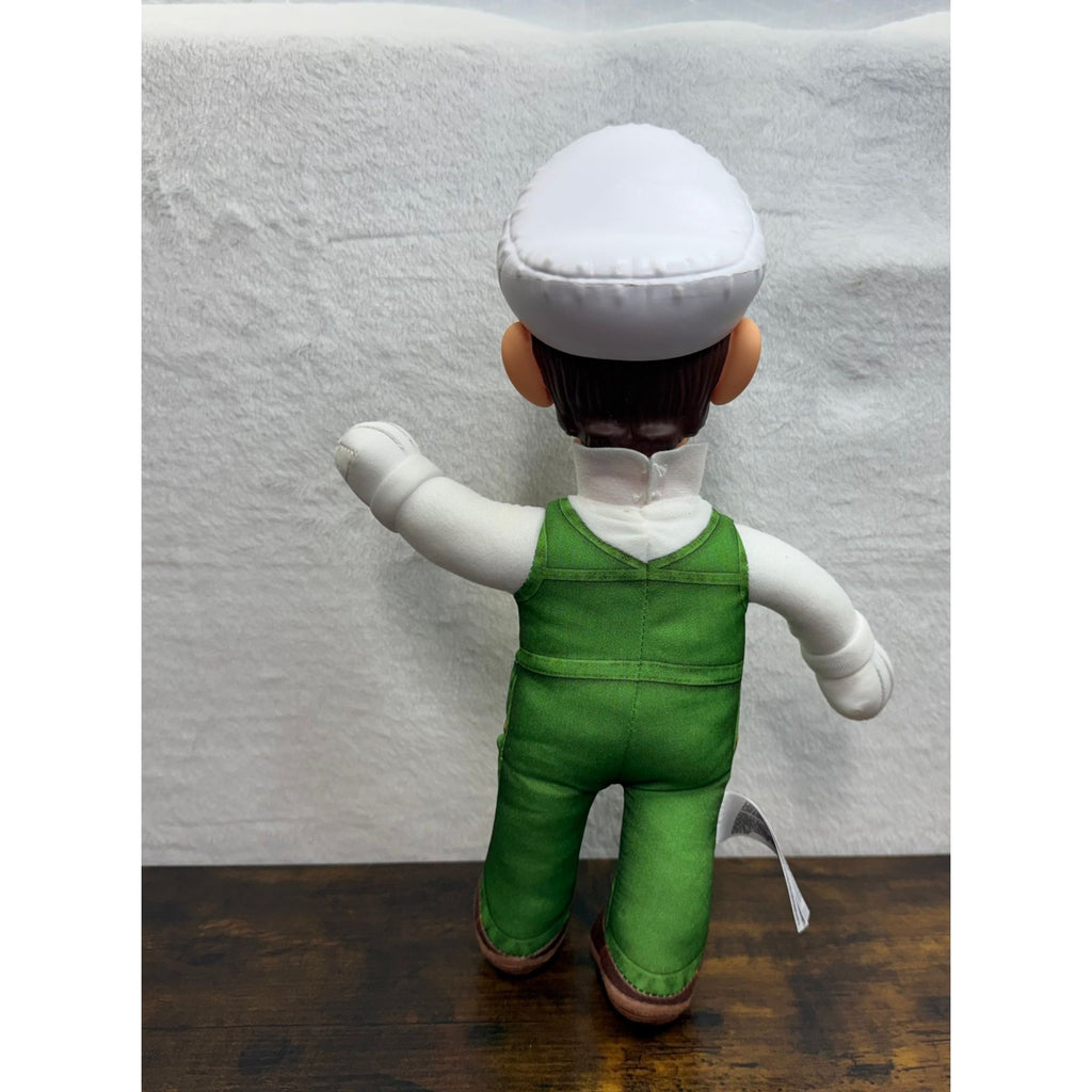 Super Mario Galaxy Movie posable Fire Luigi 15" Toy Figure