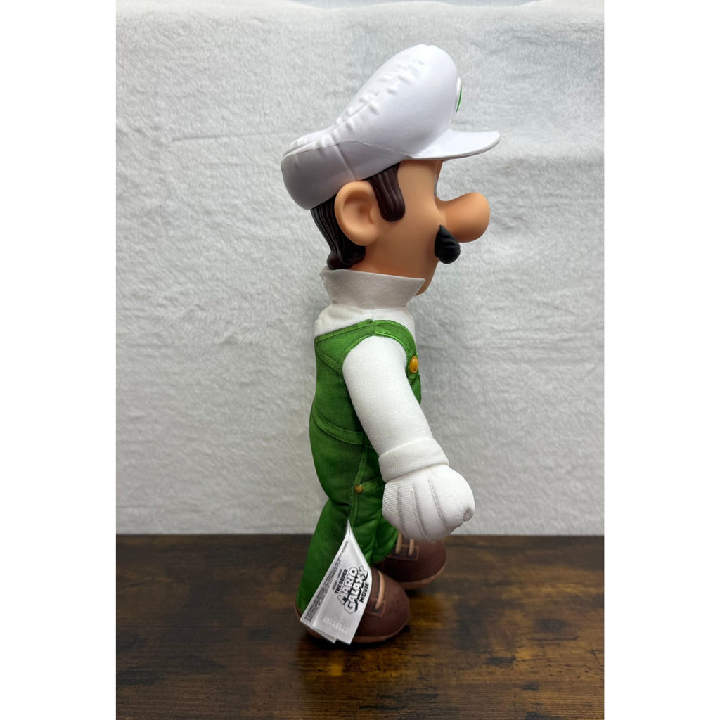 Super Mario Galaxy Movie posable Fire Luigi 15" Toy Figure