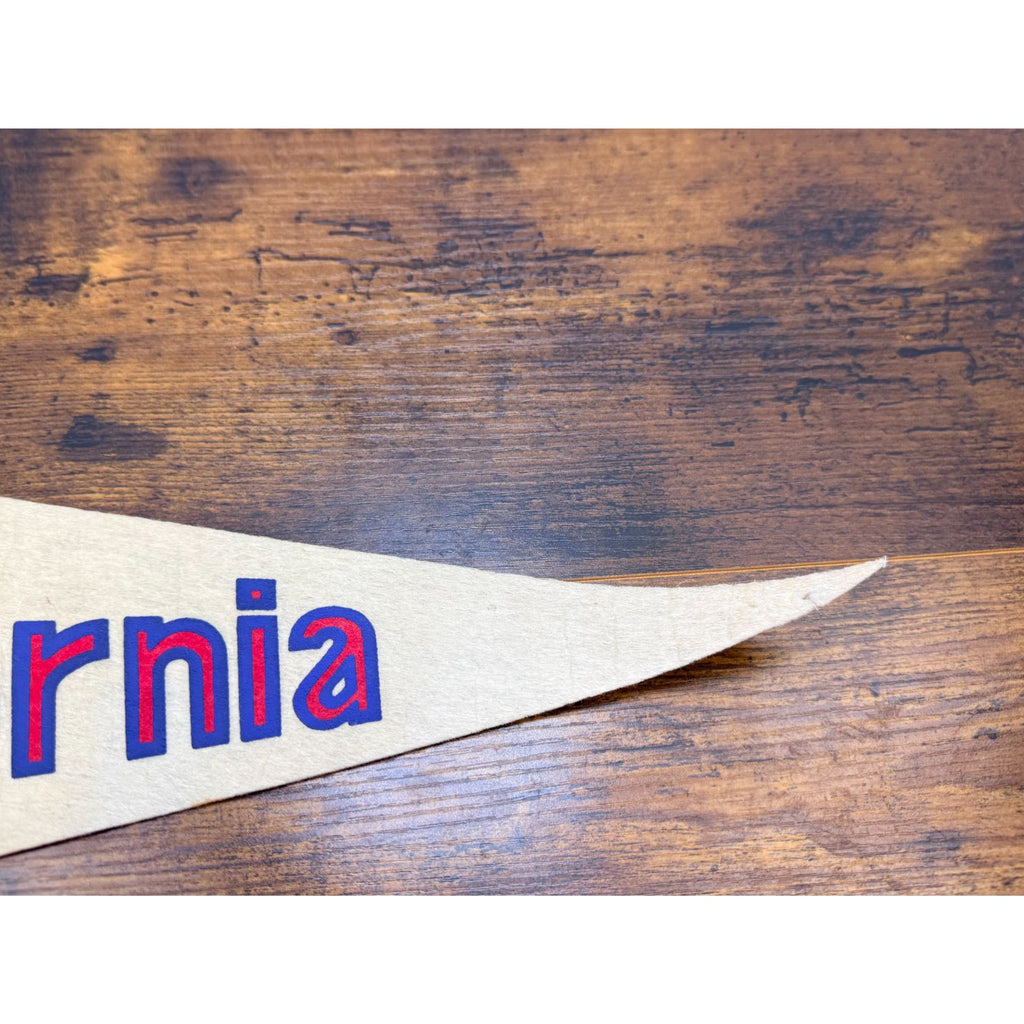 Vintage 1969 California Angels MLB Felt Pennant With California Map Design
