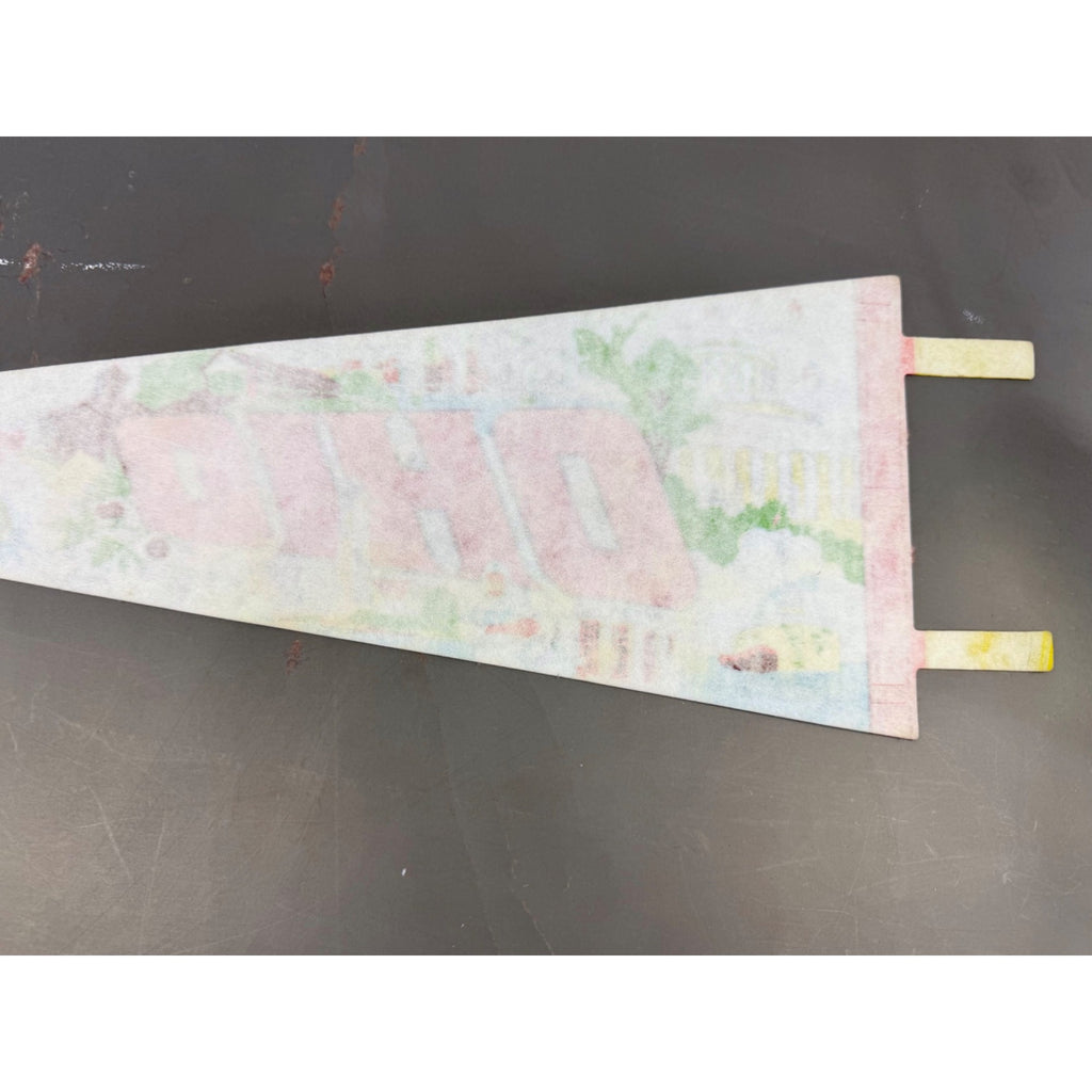 Vintage Ohio “The Buckeye State” pennant