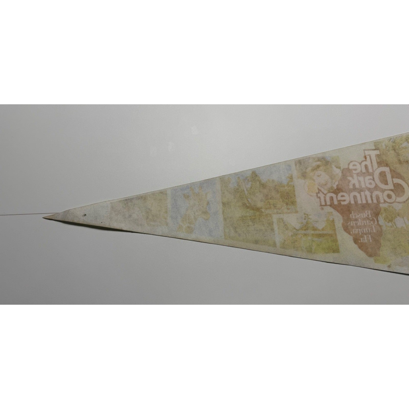 Vintage 1980s The Dark Continent Busch Gardens Tampa Florida Full Size Pennant